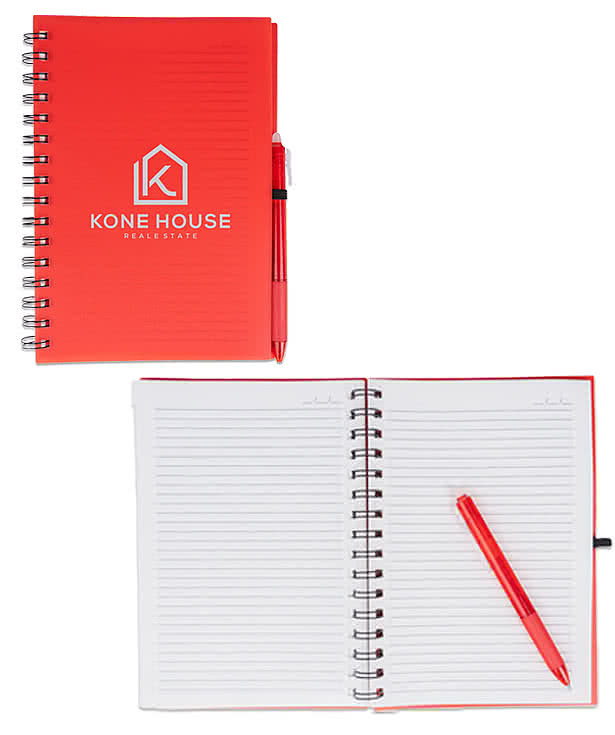 Take-Two Soft Cover Spiral Notebook with Erasable Pen