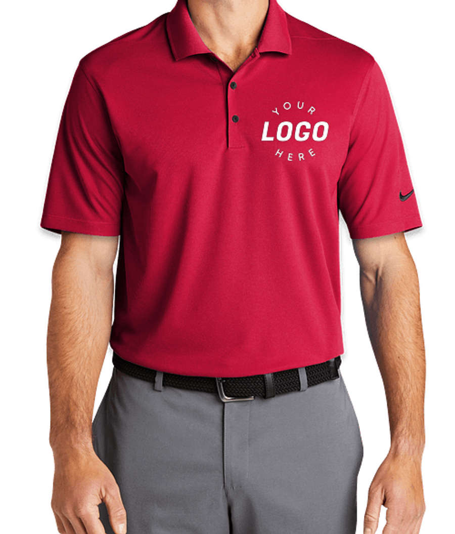 Nike Dri-FIT Micro Pique Performance Polo 2.0 - Printed in University Red