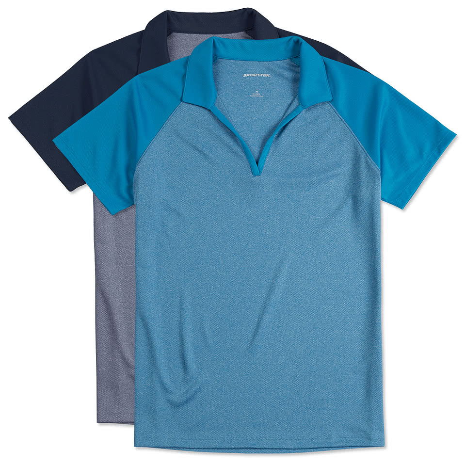 Sport-Tek Women's Heather Raglan Performance Polo