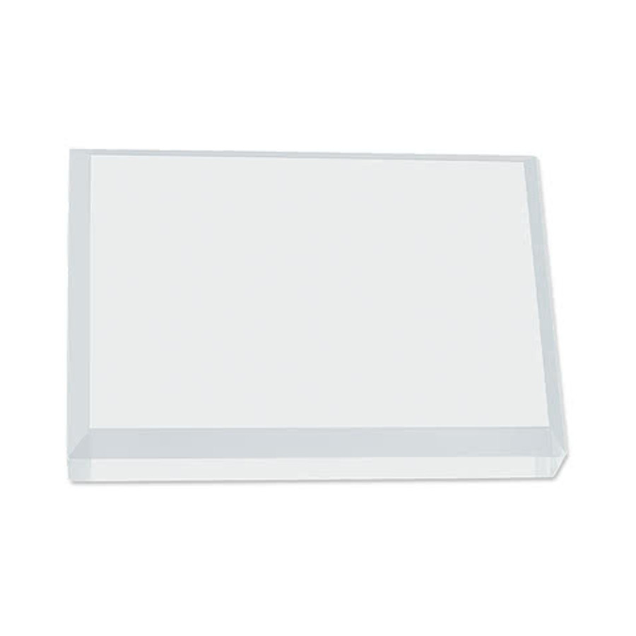 Laser Engraved Business Card Paperweight in Clear