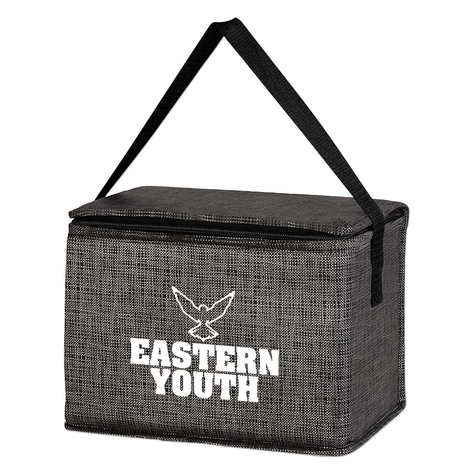 Crosshatch Non-Woven 8 Can Lunch Bag