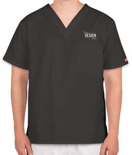Dickies V-Neck Scrub Top - Color: Pewter