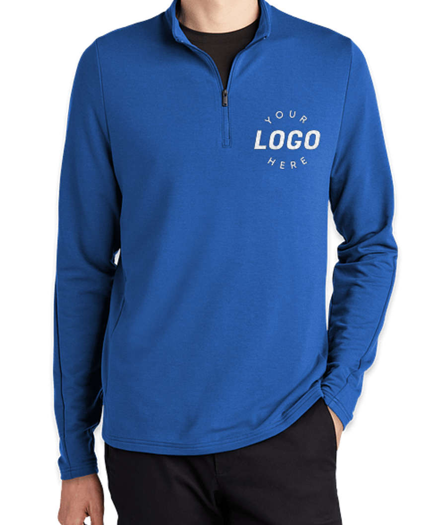 Mercer+Mettle Stretch Quarter Zip Sweatshirt in Blue Note