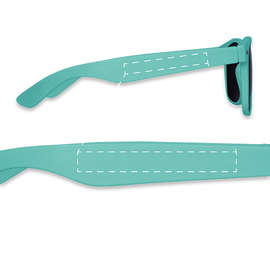 Solid Malibu Sunglasses - Color: Seafoam