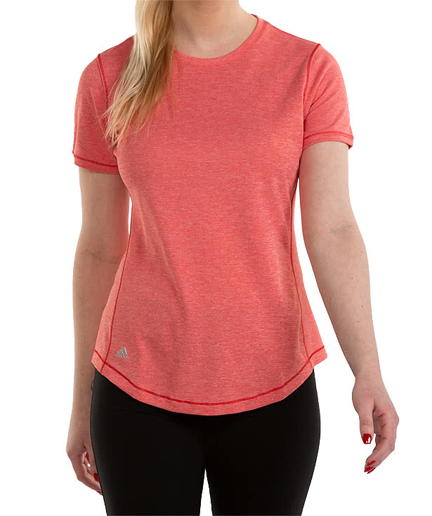 Adidas Women's Heather 100% Recycled UPF 50 Performance Shirt
