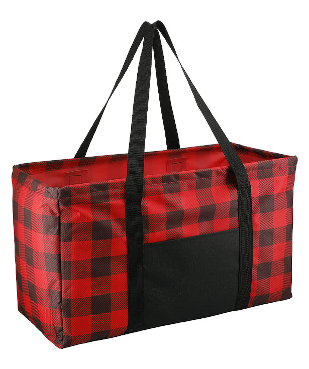 Buffalo Plaid Utility Tote Bag