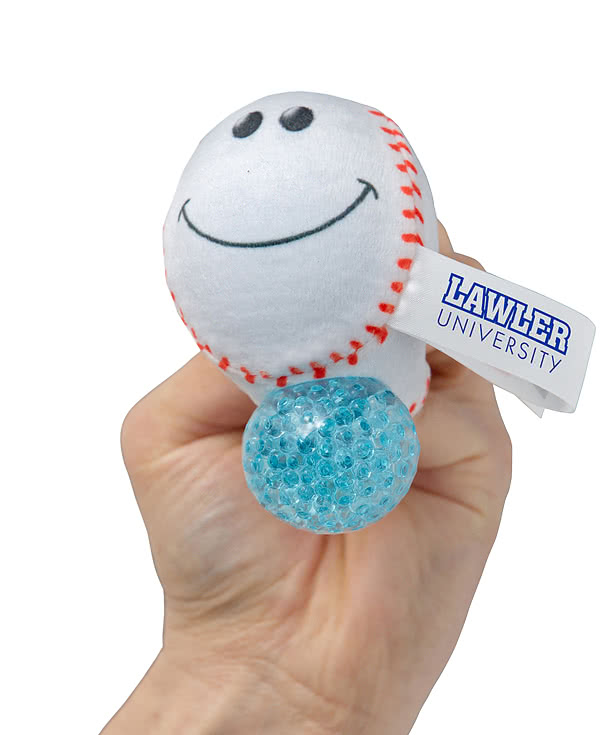 Stress Busters Baseball Plush Gel Stress Reliever
