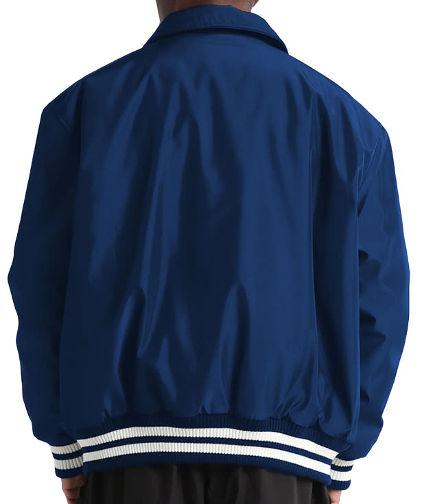 Shaka Wear Collared Varsity Jacket - Embroidered