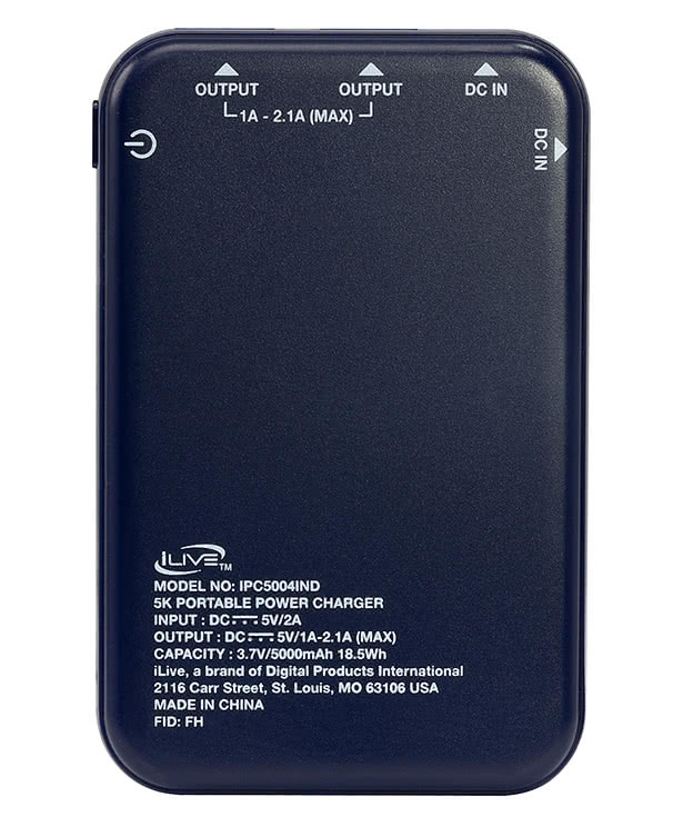 Full Color iLive 5K 5,000 mAh Portable Power Bank