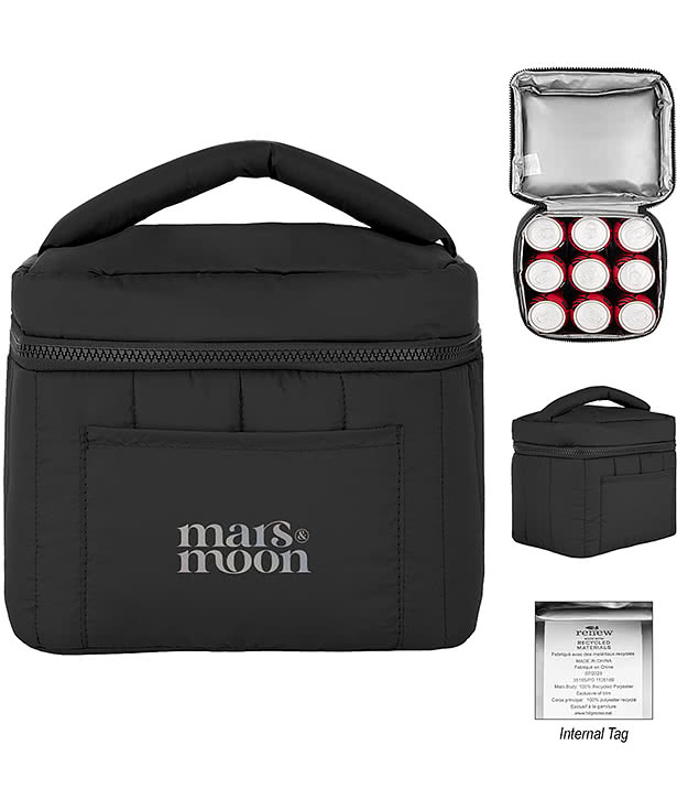 Luxe Puffer Recycled 9 Can Cooler Bag