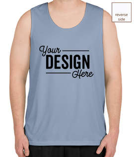 Augusta Reversible Performance Tank - Color: Columbia Blue / White