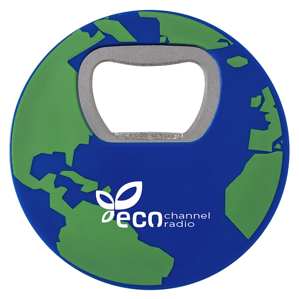 Recycled Globe Design Bottle Opener