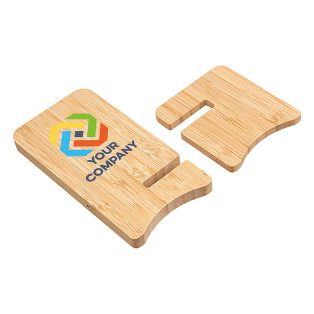 FSC Bamboo Wireless Charging Portable Phone Stand