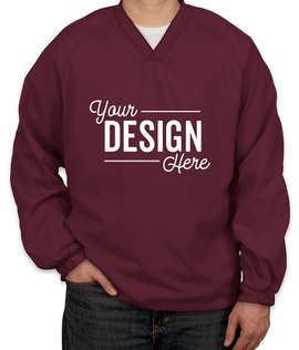 Sport-Tek V-Neck Windshirt - Color: Maroon