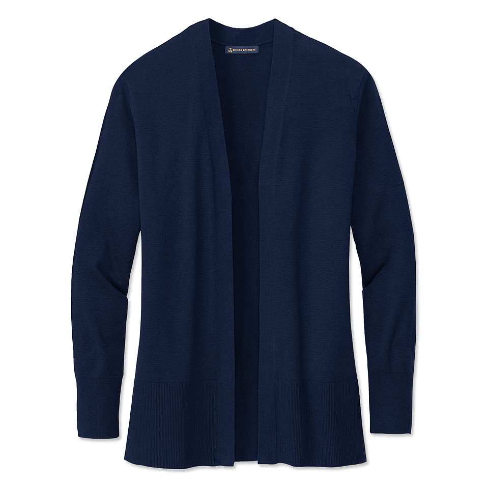 Brooks Brothers Women’s Cotton Stretch Long Open Cardigan