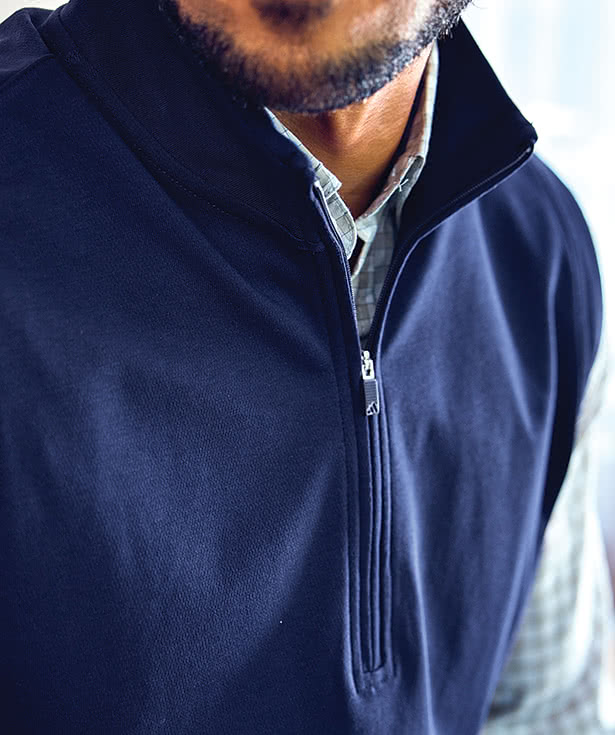 Adidas Club Recycled Quarter Zip Vest - Embroidered