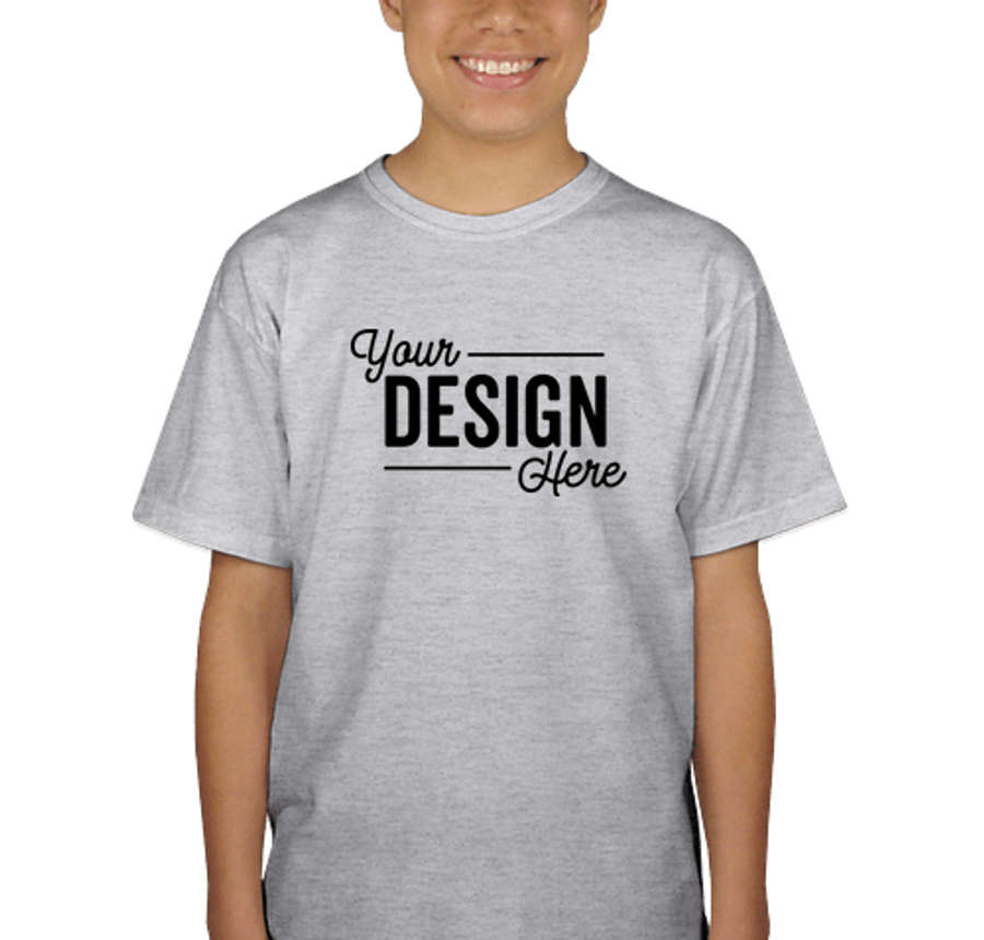 Gildan Youth 100% Cotton T-shirt in Ash