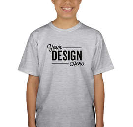 Canada - Gildan Youth 100% Cotton T-shirt - Color: Ash
