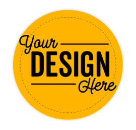 Full Color 2 in. Circle Magnet - Color: Athletic Gold