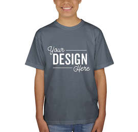 Canada - Gildan Youth Ultra Cotton T-shirt - Color: Indigo Blue