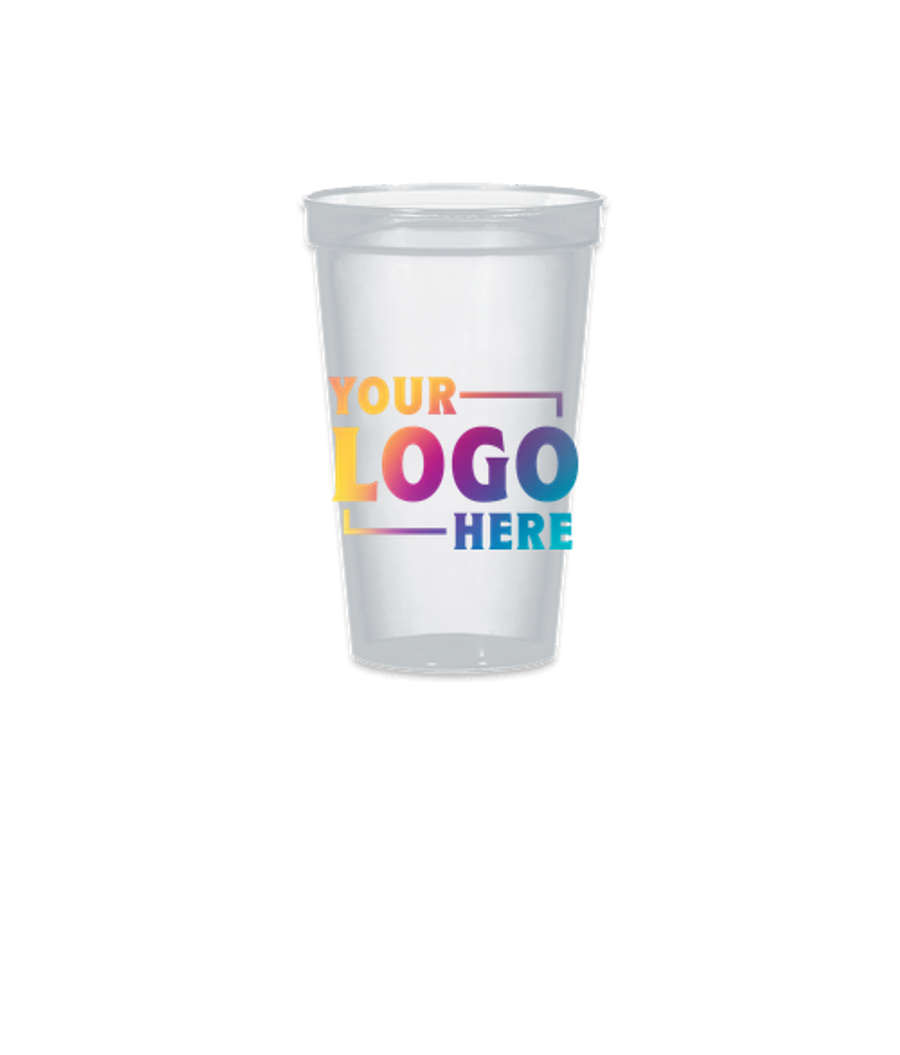Full Color 22 oz. Big Game Plastic Stadium Cup (Case of 500) in Clear