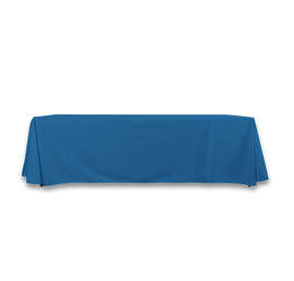 Full Color 8' LazerLine Throw Tablecloth - Color: Blueberry