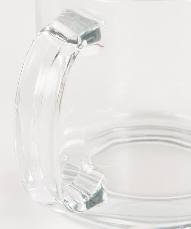 Laser Engraved 13 oz. Clear Glass Coffee Mug (Set of 2)