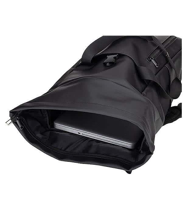 Kasai Leatherette Multi-Strap Backpack