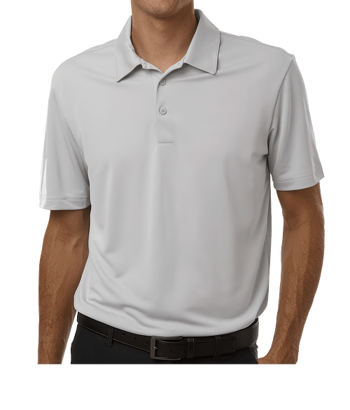 Adidas 3-Stripes Climacool Recycled Performance Polo - Printed in Grey Two