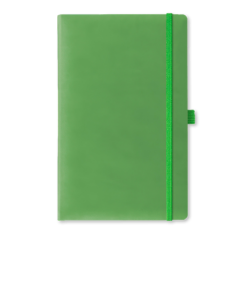 Castelli Debossed Tucson Medio Lined Hard Cover Notebook in Light Green