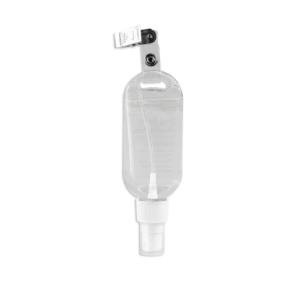 Spray Hand Sanitizer with Metal Clip-default
