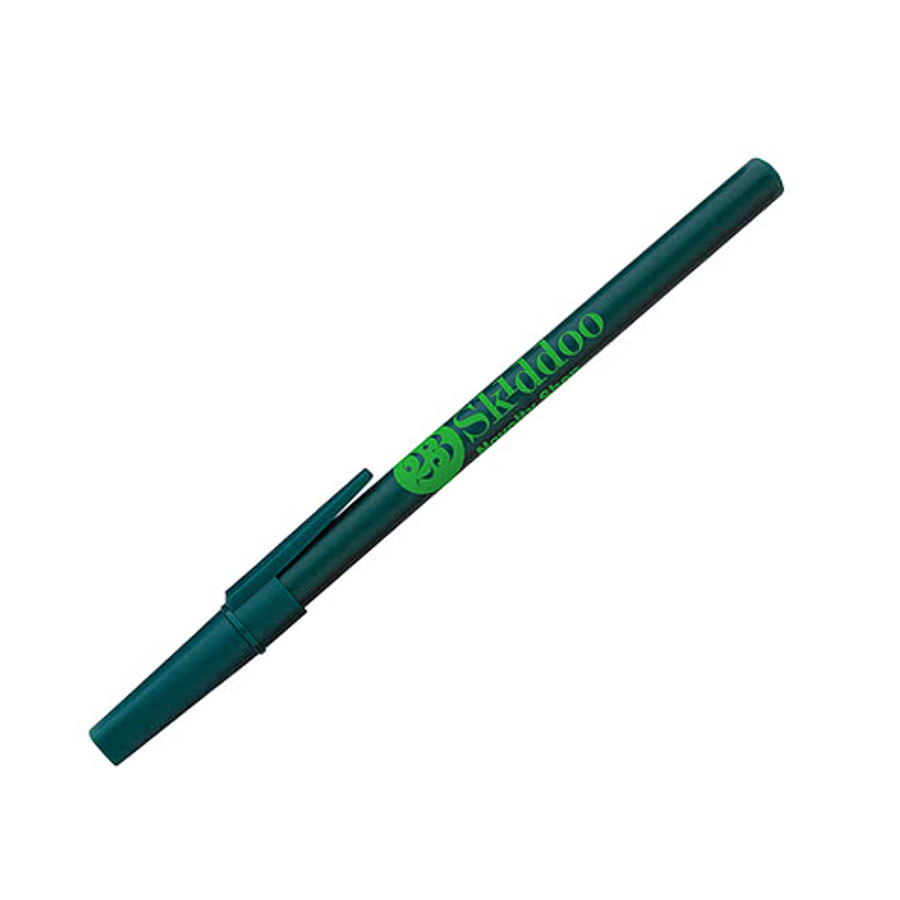Corporate Promo Stick Pen (black ink) in Black With Black Ink
