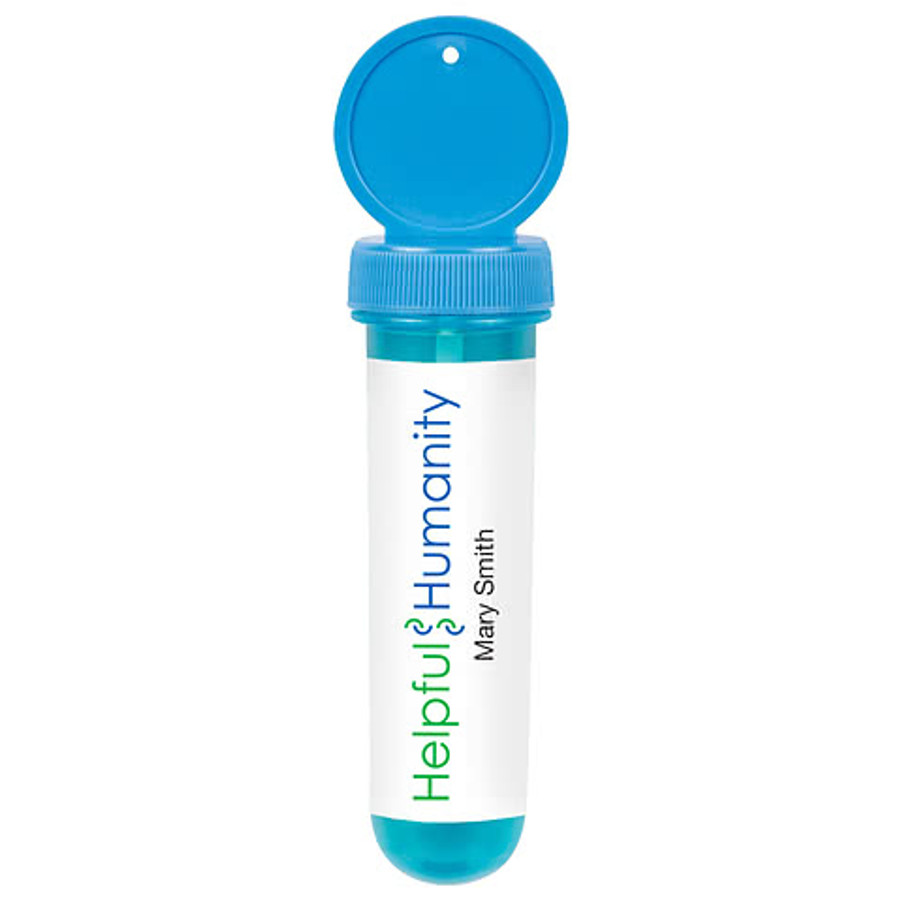 Full Color 1 oz. Tube Bubble Dispenser in Blue