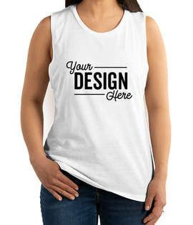 Next Level Women's Slim Fit Festival Muscle Tank - Color: White