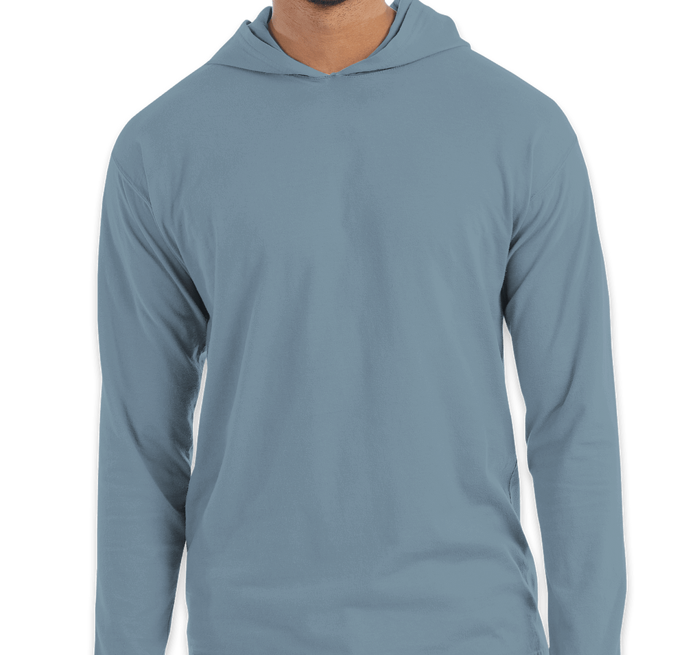 Hanes ComfortWash Garment Dyed Hooded Long Sleeve T-Shirt-default