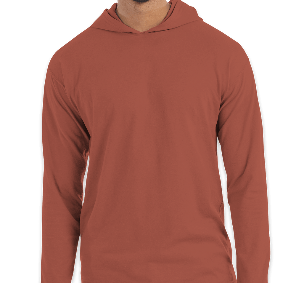 Hanes ComfortWash Garment Dyed Hooded Long Sleeve T-Shirt-default