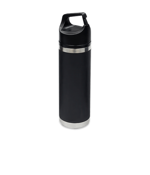 18 oz. Davenport Stainless Steel Water Bottle in Black