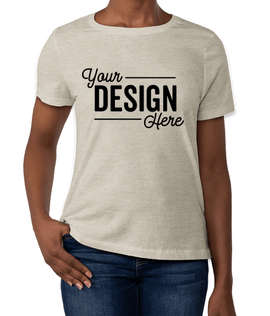 Bella + Canvas Women's Jersey T-shirt - Color: Heather Prism Natural