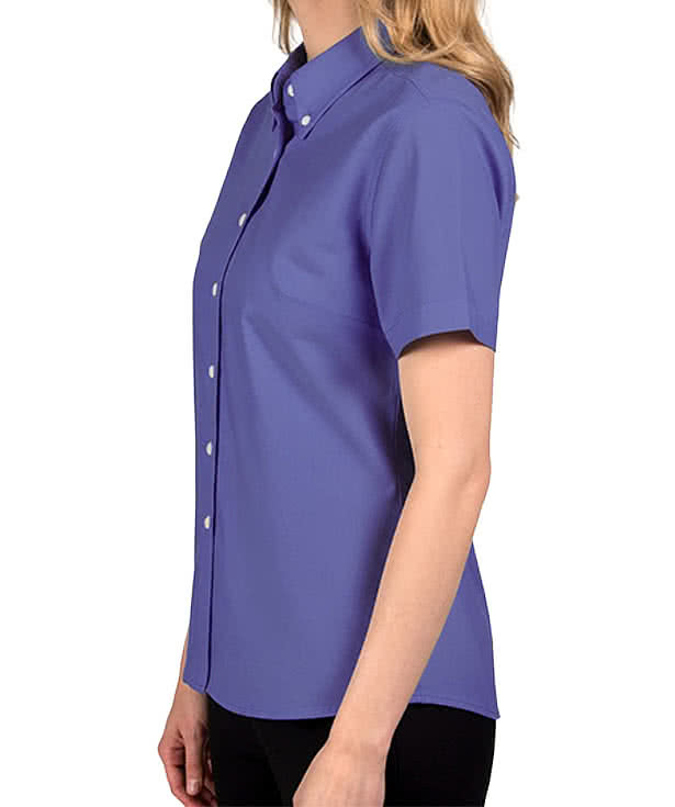 Blue Generation Women’s Easy Care Short Sleeve Oxford Shirt