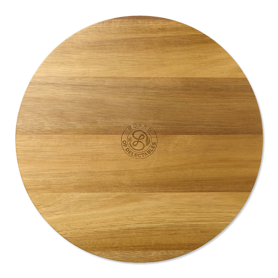 Laser Engraved La Cuisine Lazy Susan Revolving Serving Tray