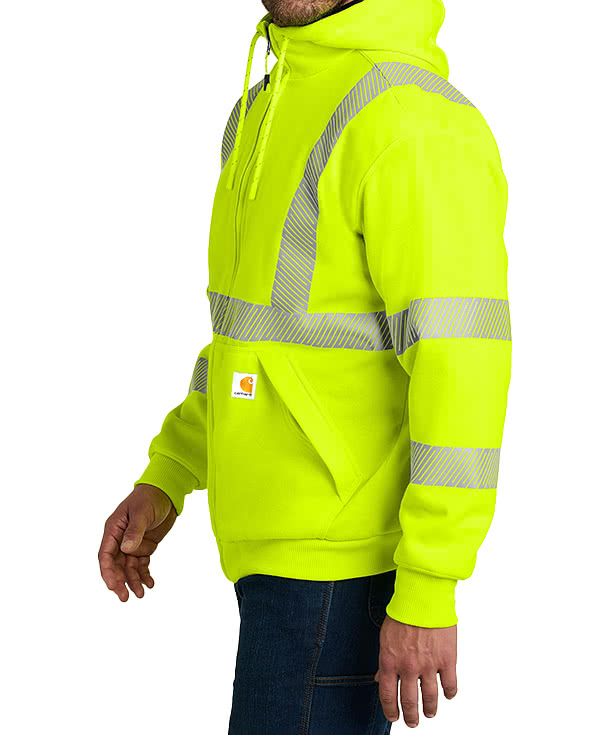 Carhartt Class 3 Heavyweight Safety Zip Hoodie