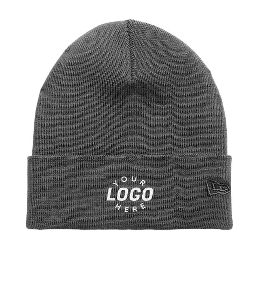 New Era Recycled Cuff Beanie in Graphite