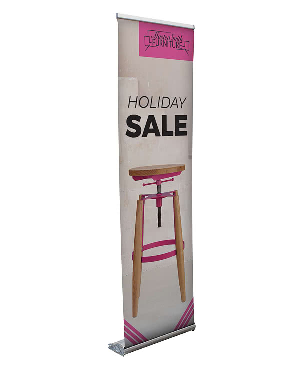 Full Color 25" x 82" Stratus Retractable Banner Kit