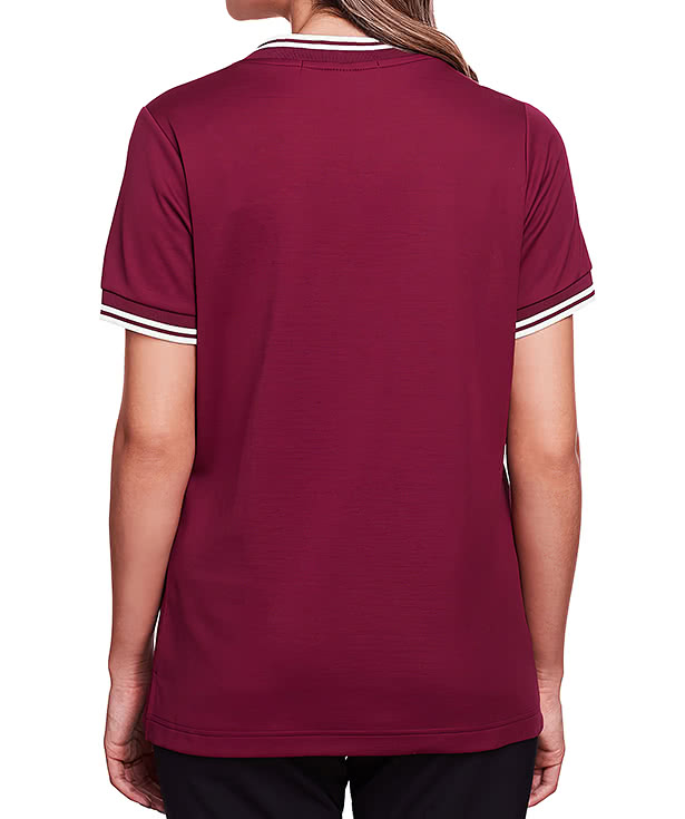 Devon & Jones Women's CrownLux Plaited Tipped Performance Shirt