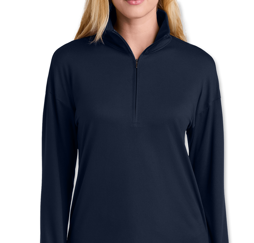 New Era Women's Power Half Zip Performance Shirt-default