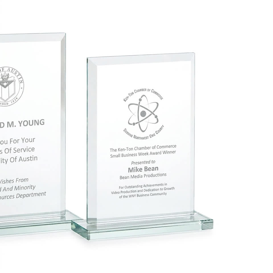 Beveled Rectangle - Small Award