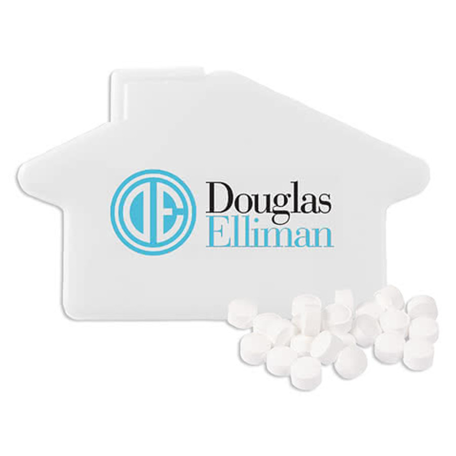 Full Color Sugar-Free House Mint Card in White