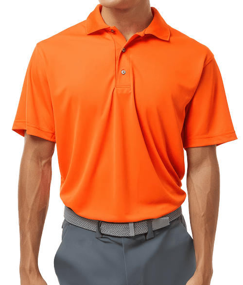 Paragon Saratoga Mini Mesh Performance Polo in Orange