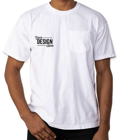 Comfort Colors 100% Cotton Pocket T-shirt - White