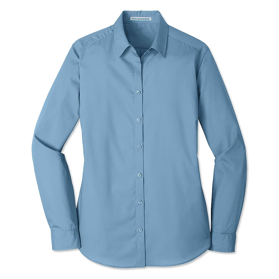 Port Authority Women's Carefree Poplin Dress Shirt - Printed